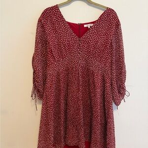 Madewell Red Floral Dress